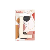 Lettre L majuscule - bois - 5 cm - Créalia
