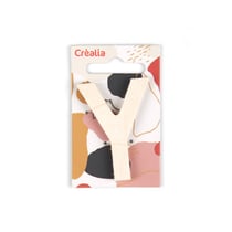 Lettre Y majuscule - bois - 5 cm - Créalia