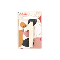 Chiffre 1 - bois - 5cm - Créalia