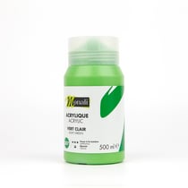 Pot 500 ml de peinture acrylique Monali - Vert clair