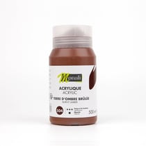 Pot 500 ml de peinture acrylique Monali - Terre d’ombre brûlée