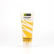 Tube de 120 ml de peinture acrylique Monali - Jaune de Naple