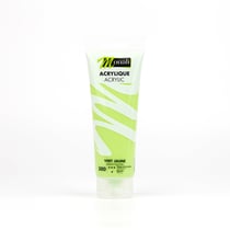 Tube de 120 ml de peinture acrylique Monali - Vert Jaune