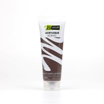 Tube de 120 ml de peinture acrylique Monali - Terre d’ombre naturelle