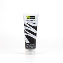 Tube de 120 ml de peinture acrylique Monali - Noir de Mars