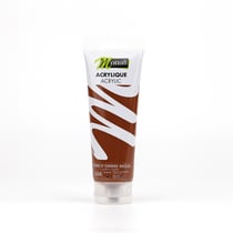 Tube de 120 ml de peinture acrylique Monali - Terre d’ombre brûlée