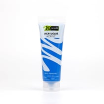 Tube de 120 ml de peinture acrylique Monali - Bleu Primaire
