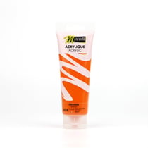 Tube de 120 ml de peinture acrylique Monali - Orange