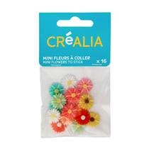Lot de 16 fleurs en résine - Créalia 