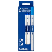 Lot de 6 effaceurs reéecriveurs - Cultura