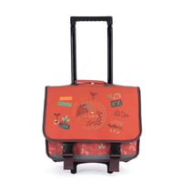 Cartable à roulettes scolaire Cultura 41 cm - Love Planet - 2 compartiments