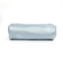 Trousse ronde métallisée - 1 compartiment - Bleu - Cultura