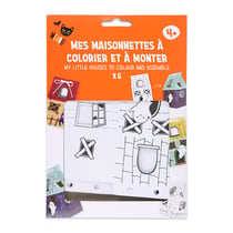 Lot de 6 maisons hantées en papier Halloween - Créalia