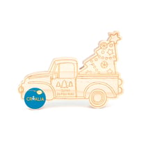 Camion à sapin en bois 2D – 15 cm - Créalia