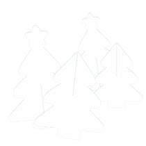 Lot de 2 sapins en carton 3D – 15 et 20 cm - Créalia 