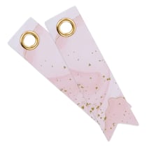 12 étiquettes flêches - Rose marbré - Collection mariage - Créalia