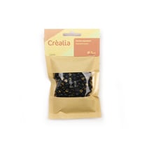 Perles lettre Noire & Or - Créalia