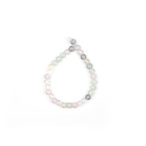 Assortiment de perles en verre pastel - Créalia