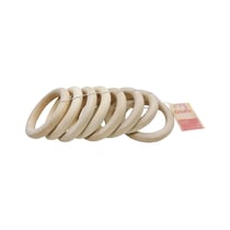 Lot 8 anneaux en bois - Ø9 cm - Créalia