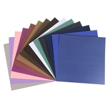 Set de 25 feuilles de papier créatif effet métalique - Créalia - 30x30 cm