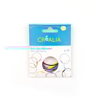 Lot de 10 porte-clefs en métal