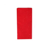 Papier de soie - 75 x 50 cm - Rouge pailleté - 4 feuilles - Créalia