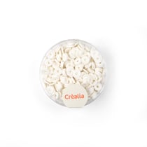 Perles heishi Créalia - Ø 6 mm - Blanc