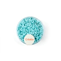 Perles heishi Créalia - Ø 6 mm - Vert d'eau