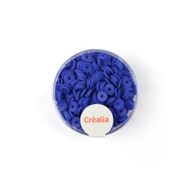 Perles heishi Créalia - Ø 6 mm - Bleu roi