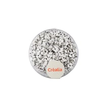 Perles heishi Créalia - Ø 6 mm - Blanc marbre