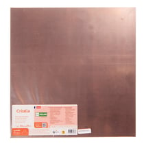 Lot de 2 feuilles - Créalia - bronze et cuivre - 30 x 29 cm