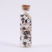 Mini kit perles heishi et pampilles - Noir – Créalia 