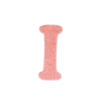 Patch lettre I thermocollant rose - Créalia