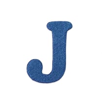Patch lettre J thermocollant navy - Créalia