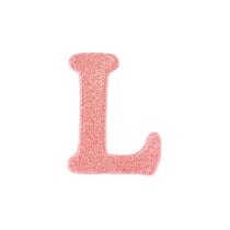 Patch lettre L thermocollant rose - Créalia