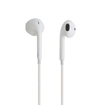 Écouteurs filaires semi intra-auriculaires - Blanc - Cultura