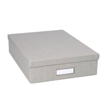 Boîte carton Grise 26 x 35 x 8,5 cm - Cultura