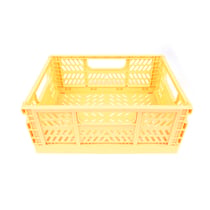 Caisse pliable - 29 x 21 cm – Jaune – Collection Pâques enfants – Créalia enfants