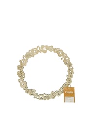 Couronne florale en bois - 30 cm - Collection Pâques - Créalia