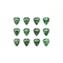 12 médiators celluloïd - 0,81mm - Vert - Shiver