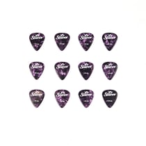 12 médiators celluloïd - 1,20mm - Violet - Shiver