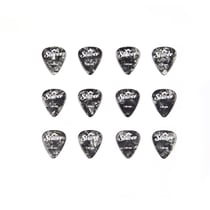 12 médiators celluloïd - 1,50mm - Noir - Shiver