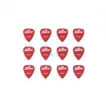 12 médiators nylon - 0,71mm - Rouge - Shiver