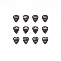12 médiators nylon - 1,50mm - Noir - Shiver