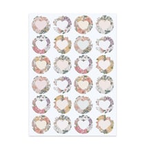 Stickers d’emballage x 48 – collection mariage « Rustic wedding » - Créalia
