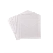 Sachets en papier calque x 12 – 12 x 12 cm – Collection Mariage « Rustic wedding » – Créalia
