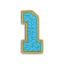 Patch thermocollant numéro 1 – Bleu ciel - Créalia