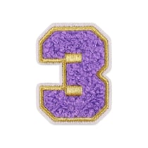 Patch thermocollant numéro 3 – Violet - Créalia