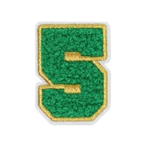 Patch thermocollant numéro 5 – Vert - Créalia