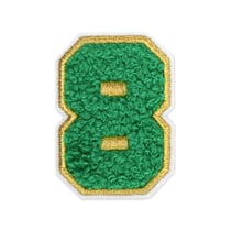 Patch thermocollant numéro 8 – 5 cm – Vert forêt - Créalia